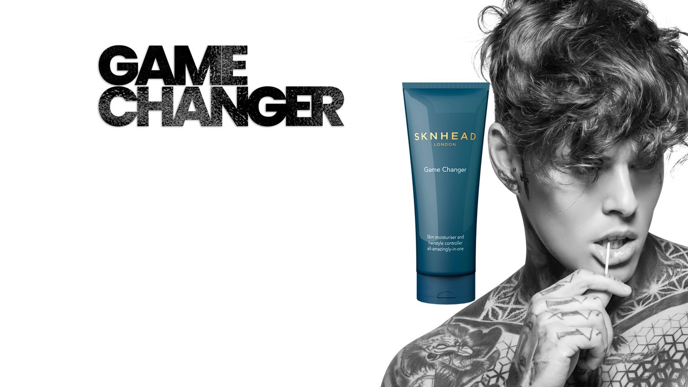 SKNHEAD Game Changer Moisturiser and Hairstyler available online now at CIRCA75.
